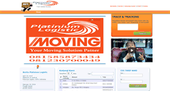 Desktop Screenshot of platiniumlogistic.com